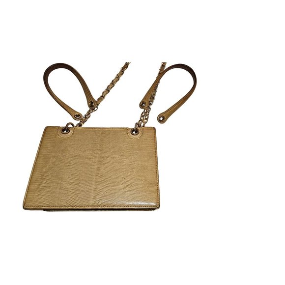 Gucci Honey Reptile Leather 2-way Bucket Bag w Chain Strap - Picture 5 of 16